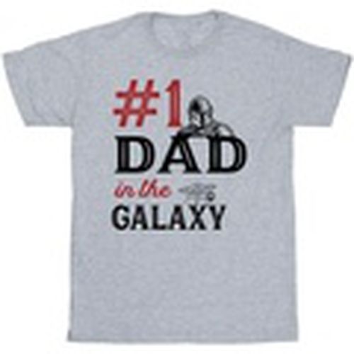 Camiseta manga larga Mandalorian Number One Dad para hombre - Disney - Modalova