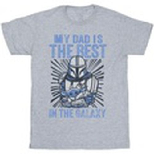 Camiseta manga larga Mandalorian Best Dad para hombre - Disney - Modalova