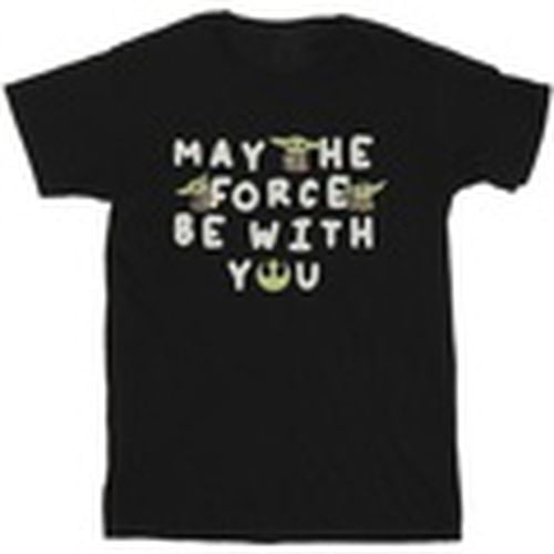 Camiseta manga larga The Mandalorian May The Force Be With You para hombre - Disney - Modalova