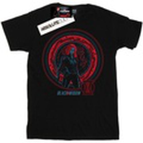 Camiseta manga larga Black Widow Movie Computer Globe para mujer - Marvel - Modalova
