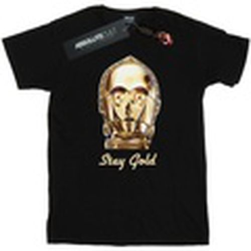 Camiseta manga larga The Rise Of Skywalker C-3PO Stay Gold para hombre - Disney - Modalova