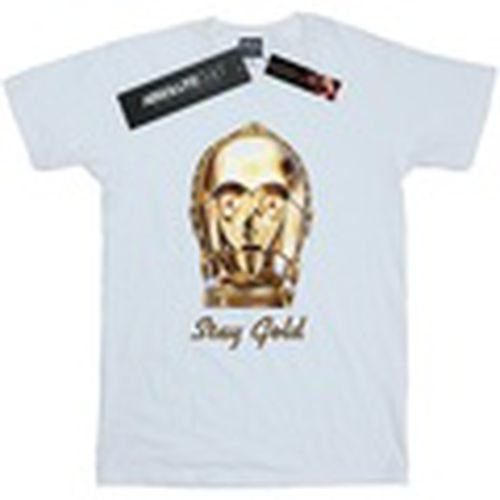 Camiseta manga larga The Rise Of Skywalker C-3PO Stay Gold para hombre - Disney - Modalova