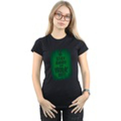 Camiseta manga larga Stay Angry para mujer - Marvel - Modalova