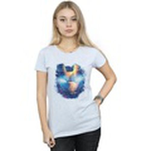 Camiseta manga larga Iron Man Distressed Head para mujer - Marvel - Modalova