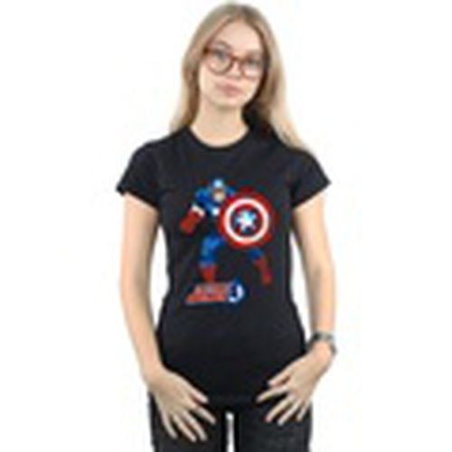 Camiseta manga larga The First Avenger para mujer - Marvel - Modalova