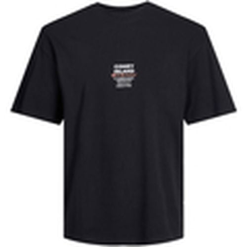Camiseta 12246970 JORBAXTER GRAPHIC TEE SS CREW NECK BLACK para hombre - Jack & Jones - Modalova
