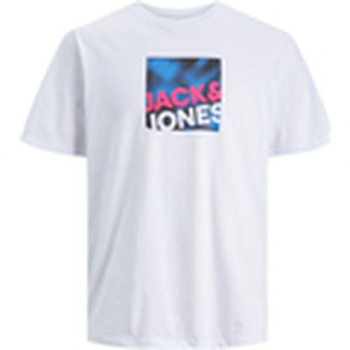 Camiseta 12246992 JCOLOGAN AW23 TEE SS CREW NECK WHITE para hombre - Jack & Jones - Modalova
