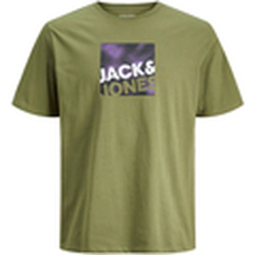 Camiseta 12246992 JCOLOGAN AW23 TEE SS CREW NECK OLIVE BRANCH para hombre - Jack & Jones - Modalova