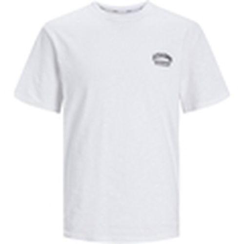 Camiseta 12251772 JORLUCCA TEE SS CREW NECK BRIGHT WHITE para hombre - Jack & Jones - Modalova