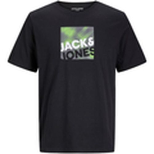 Camiseta 12246992 JCOLOGAN AW23 TEE SS CREW NECK BLACK para hombre - Jack & Jones - Modalova