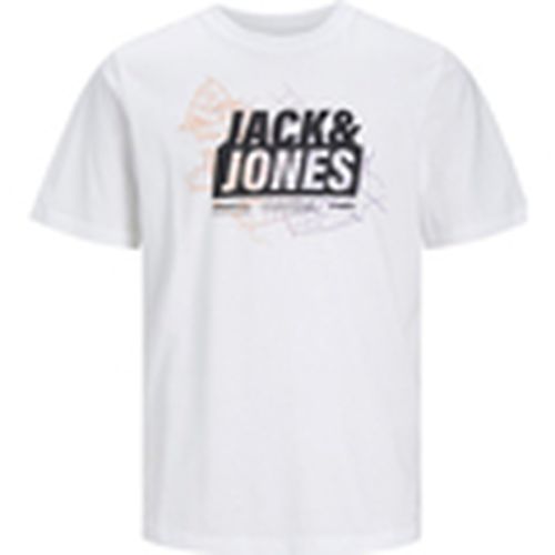 Camiseta 12252376 JCOMAP LOGO TEE SS CREW NECK SN WHITE para hombre - Jack & Jones - Modalova