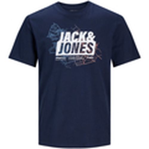 Camiseta 12252376 JCOMAP LOGO TEE SS CREW NECK SN NAVY BLAZER para hombre - Jack & Jones - Modalova