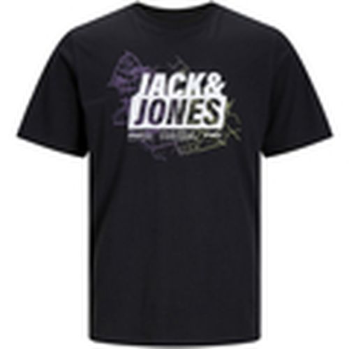 Camiseta 12252376 JCOMAP LOGO TEE SS CREW NECK SN BLACK para hombre - Jack & Jones - Modalova