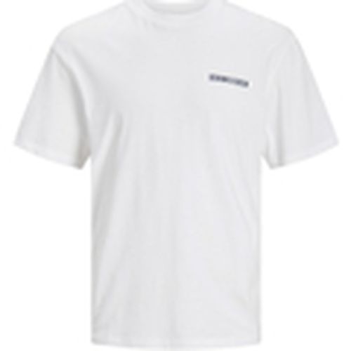 Camiseta 12248615 JJGROW TEE SS CREW NECK WHITE para hombre - Jack & Jones - Modalova
