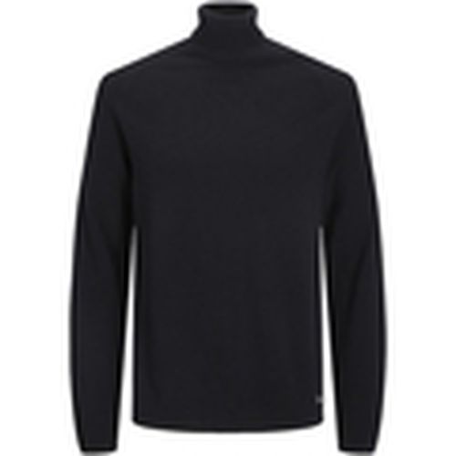 Jersey 12210931 JJEHILL KNIT ROLL NECK NOOS BLACK para hombre - Jack & Jones - Modalova