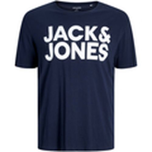 Camiseta 12158505 JJECORP LOGO TEE SS O-NECK NOOS PLS NAVY BLAZER para hombre - Jack & Jones - Modalova