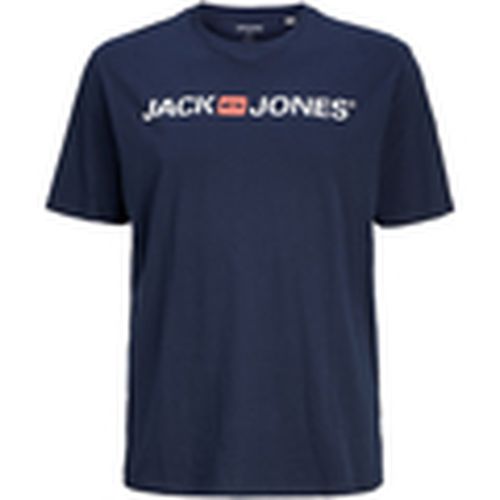 Camiseta 12184987 JJECORP LOGO TEE SS CREW NECK NOOS PLS NAVY BLAZER para hombre - Jack & Jones - Modalova