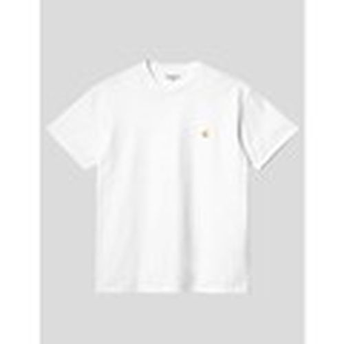 Camiseta CAMISETA CHASE TEE WHITE/GOLD para hombre - Carhartt - Modalova