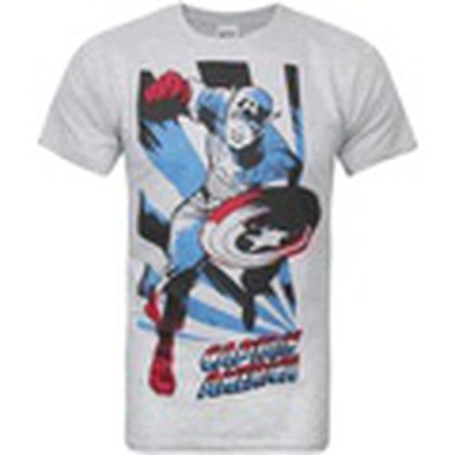 Camiseta manga larga NS5469 para hombre - Captain America - Modalova