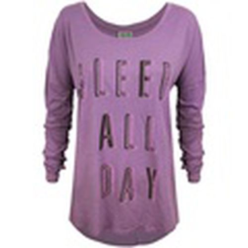 Camiseta manga larga Sleep All Day Rock All Night para mujer - Junk Food - Modalova
