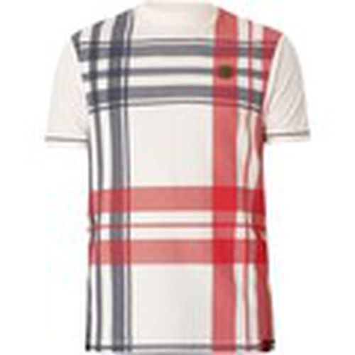 Camiseta Camiseta Extragrande Con Panel De Cuadros para hombre - Trojan - Modalova
