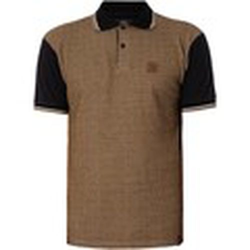 Polo Polo con panel de jacquard ojo de perdiz para hombre - Trojan - Modalova