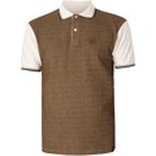 Polo Polo con panel de jacquard ojo de perdiz para hombre - Trojan - Modalova