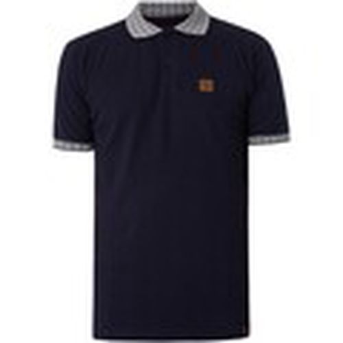 Polo Polo de piqué con ribete a cuadros de cuadros para hombre - Trojan - Modalova