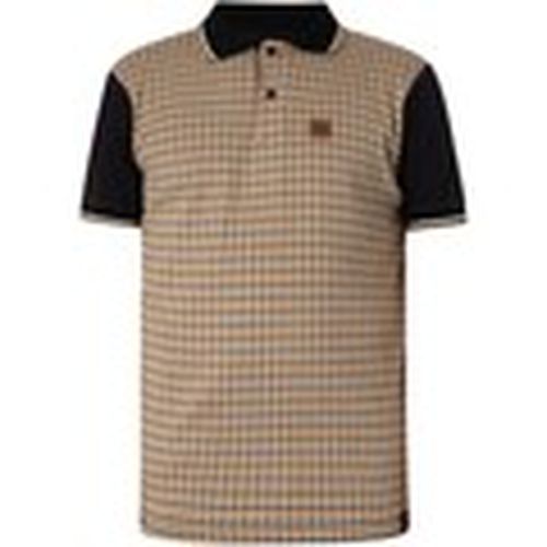 Polo Polo con paneles de pata de gallo en jacquard para hombre - Trojan - Modalova