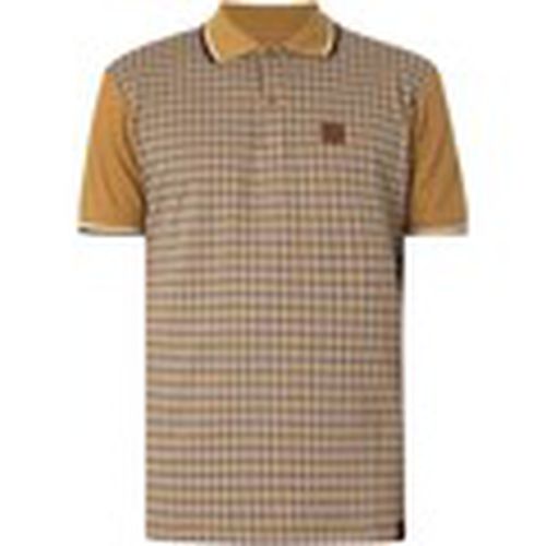 Polo Polo con paneles de pata de gallo en jacquard para hombre - Trojan - Modalova