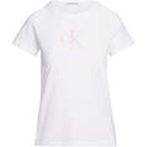 Tops y Camisetas SATIN CK SLIM TEE para mujer - Calvin Klein Jeans - Modalova