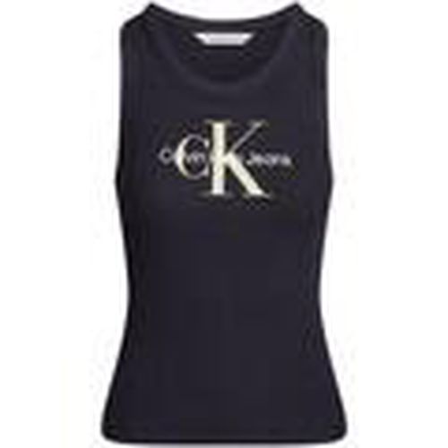 Tops y Camisetas ARCHIVAL MONOLOGO RIB TANK para mujer - Calvin Klein Jeans - Modalova