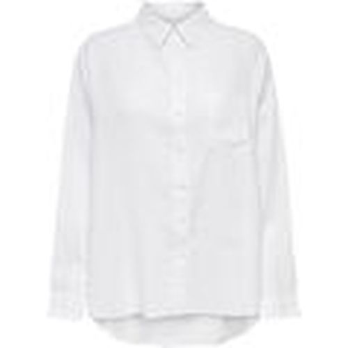 Camisa 15259585 TOKYO LINEN SHIRT-BRIGHT WHITE para mujer - Only - Modalova