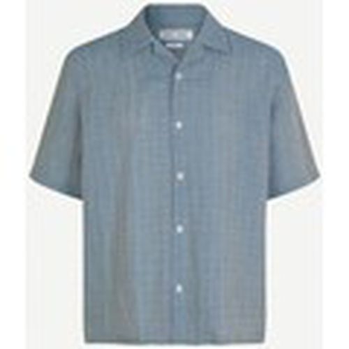 Camisa manga larga Saemerson Shirt Blue para hombre - Samsoe Samsoe - Modalova