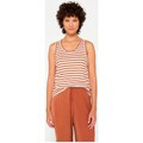 Camiseta Tanktop Stripes Brown Ecru para mujer - 10 Days - Modalova