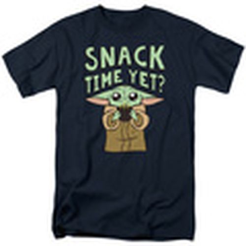 Camiseta manga larga Snack Time Yet? para hombre - Star Wars Mandalorian - Modalova