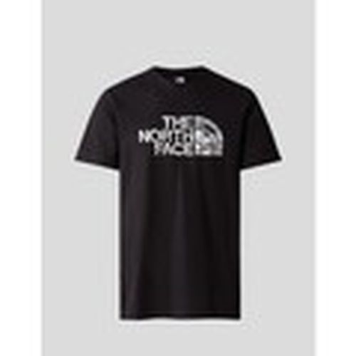 Camiseta CAMISETA WOODCUT DOME TEE TNF BLACK para hombre - The North Face - Modalova