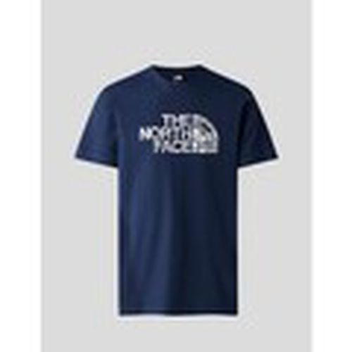 Camiseta CAMISETA WOODCUT DOME TEE SUMMIT NAVY para hombre - The North Face - Modalova