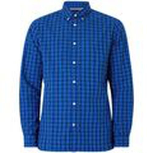 Camisa manga larga MW0MW33771 FLEX SMALL CHECK-OMS DESERT SKY/ULTRA BLUE para hombre - Tommy Hilfiger - Modalova