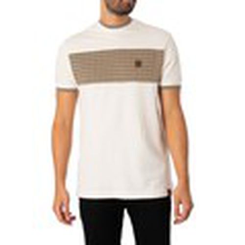 Camiseta Camiseta Con Paneles De Pata De Gallo para hombre - Trojan - Modalova