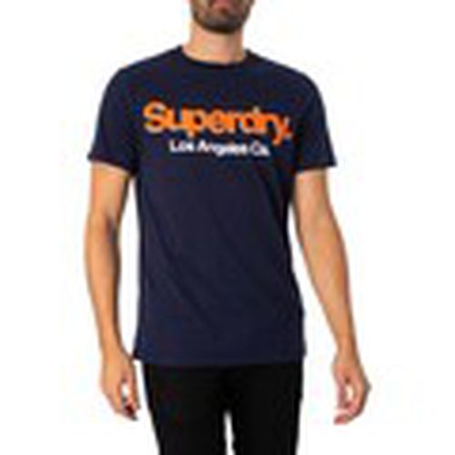 Camiseta Camiseta Clásica Lavada Con Logotipo Core para hombre - Superdry - Modalova