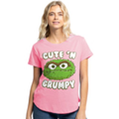 Camiseta manga larga Cute N Grumpy para mujer - Sesame Street - Modalova