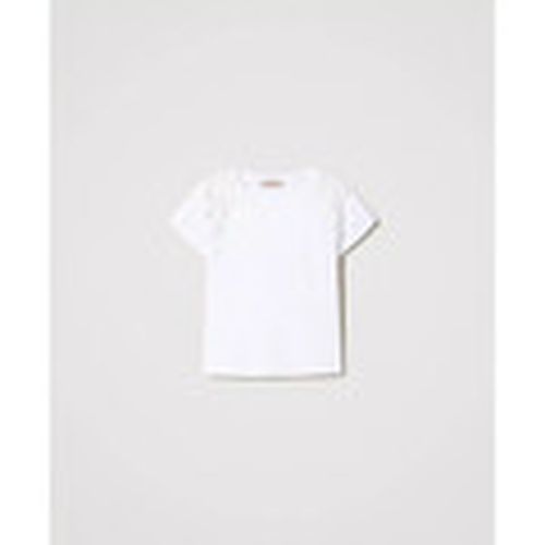 Tops y Camisetas T-SHIRT CON PATCH FLOREALE Art. 241TT2270 para mujer - Twin Set - Modalova
