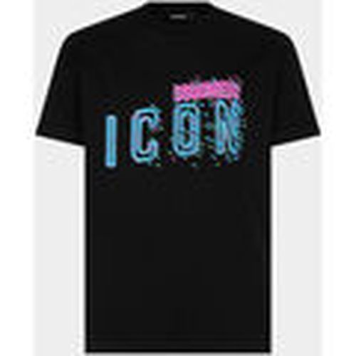 Jersey T-Shirt Pixeled Icon Cool Fit Tee noir para mujer - Dsquared - Modalova