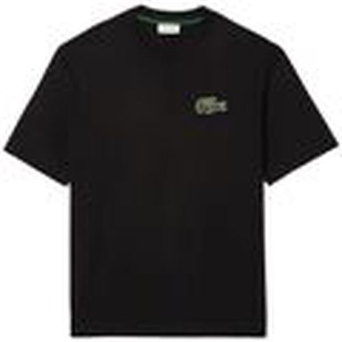Camiseta Camiseta Loose Fit Large Crocodile Hombre Black para hombre - Lacoste - Modalova
