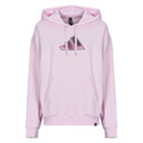 Jersey Holiday Graphic 3-Stripes Oversized Hoodie para mujer - adidas - Modalova