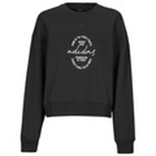 Jersey Signature Graphic Print Fleece Loose Sweatshirt para mujer - adidas - Modalova