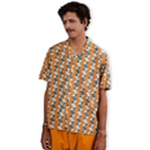 Camisa manga larga Big Tiles Aloha Shirt - Ochre para hombre - Brava Fabrics - Modalova