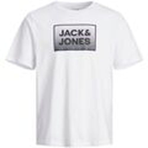 Tops y Camisetas 12249331 STEEL-WHITE para hombre - Jack & Jones - Modalova
