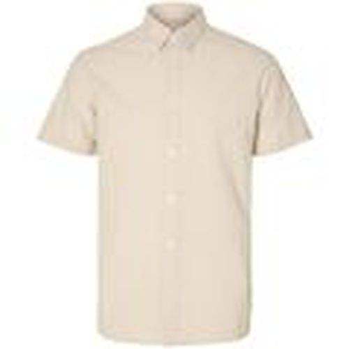 Camisa manga larga 16092495 LINEN SHIRT SS-PURE CASHMERE para hombre - Selected - Modalova